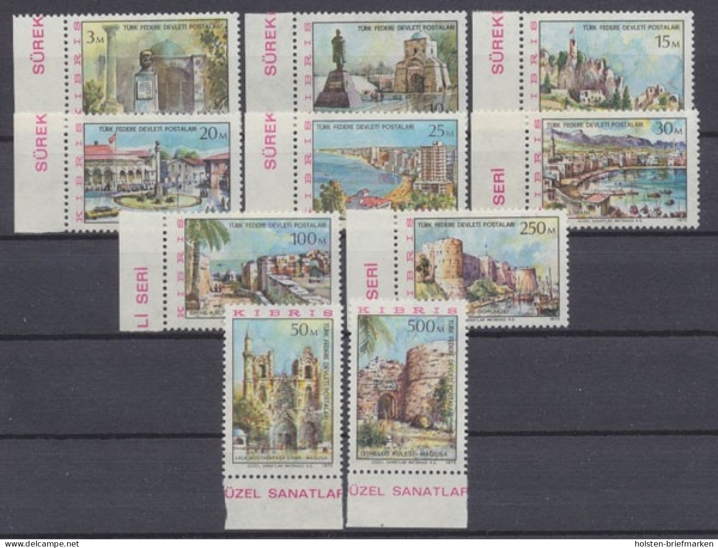 Türkisch-Zypern, Michel Nr. 10-19, Postfrisch - Unused Stamps