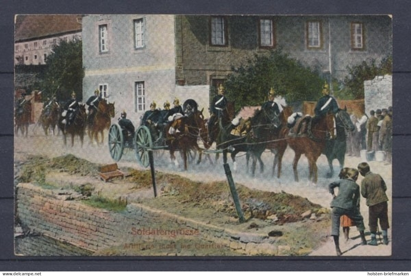 Soldatengrüsse, Artillerie Rückt Ins Quartier - Weltkrieg 1914-18