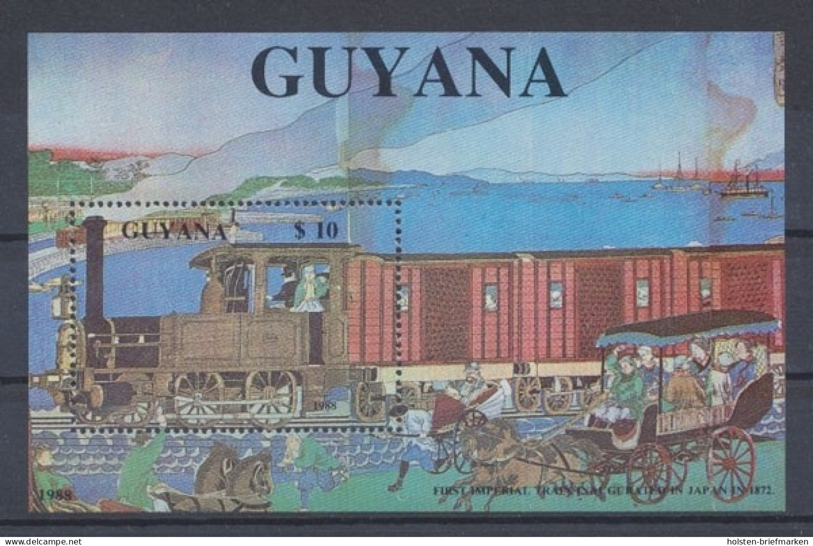 Guyana, Eisenbahn, MiNr. Block 32 I, Postfrisch - Guyane (1966-...)