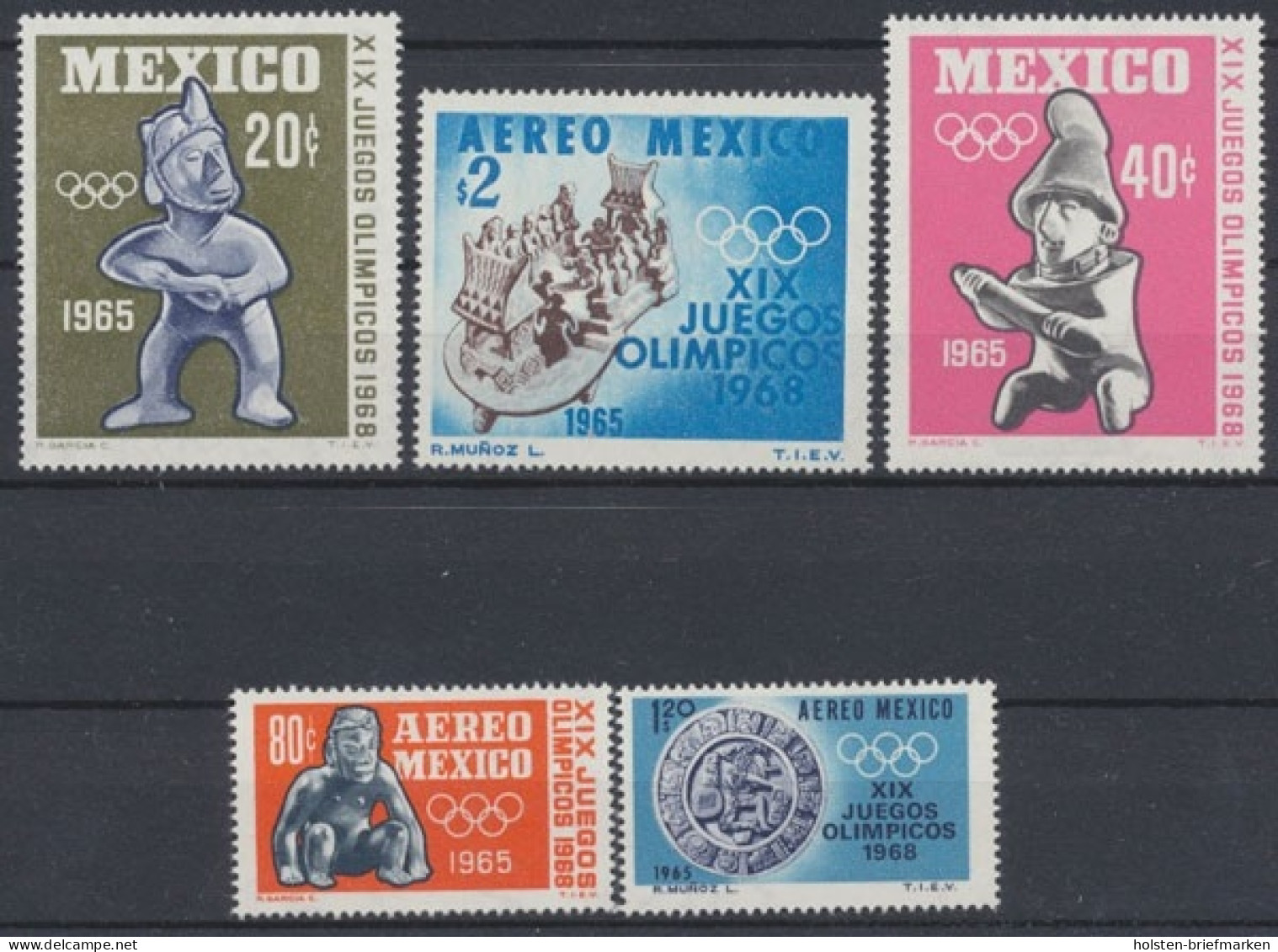 Mexiko, MiNr. 1192-1196, Postfrisch - Mexico