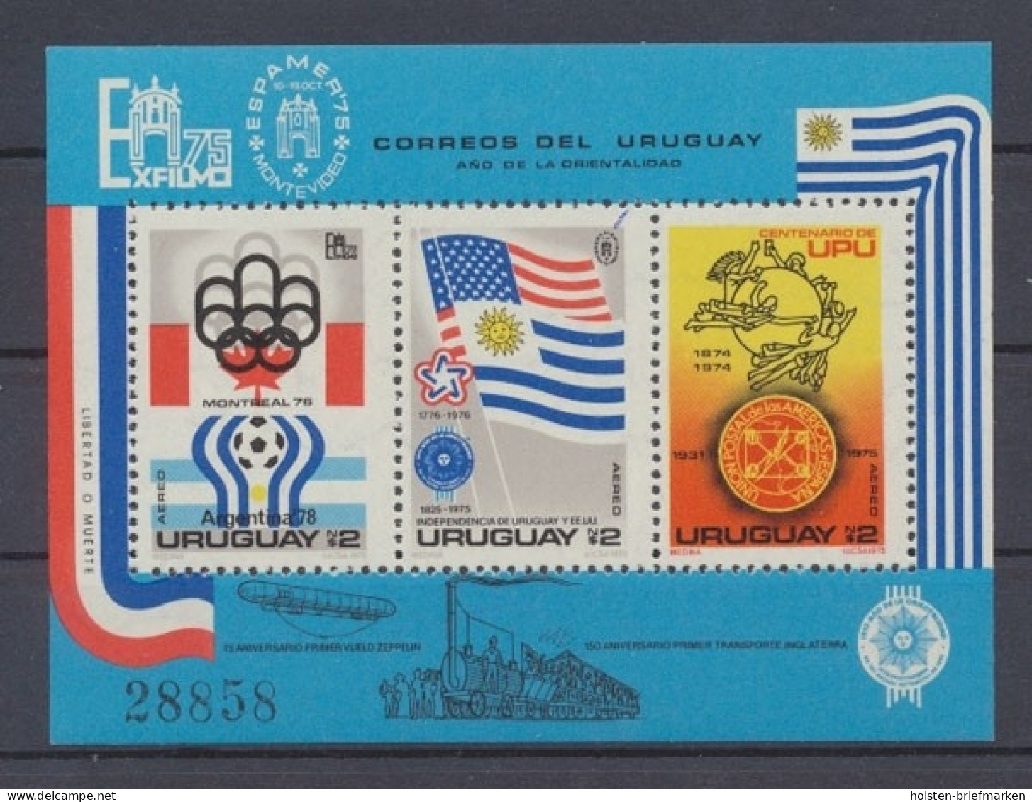 Uruguay, MiNr. Block 28, Postfrisch - Uruguay