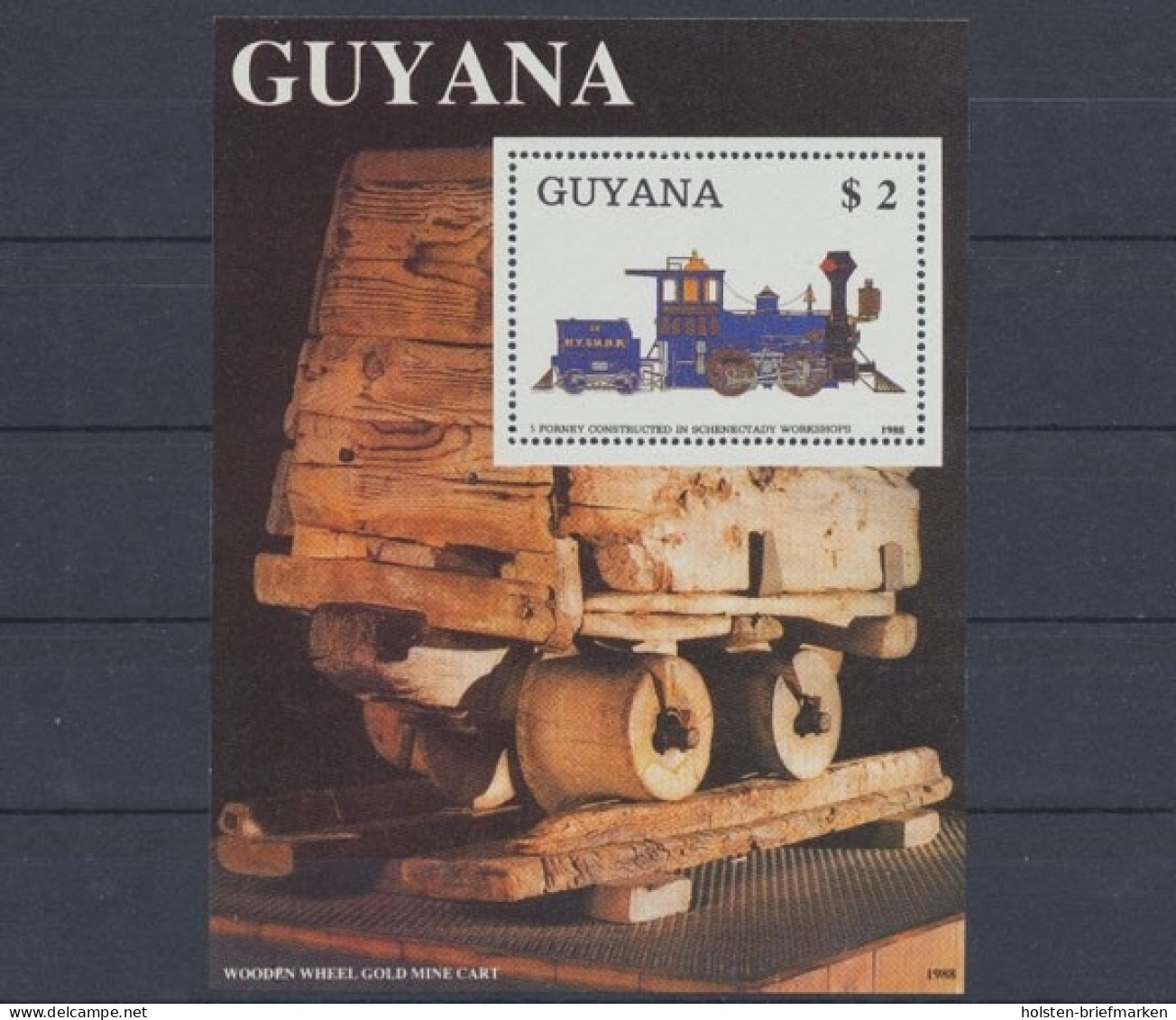 Guyana, Eisenbahn, MiNr. Block 34,, Postfrisch - Guyana (1966-...)