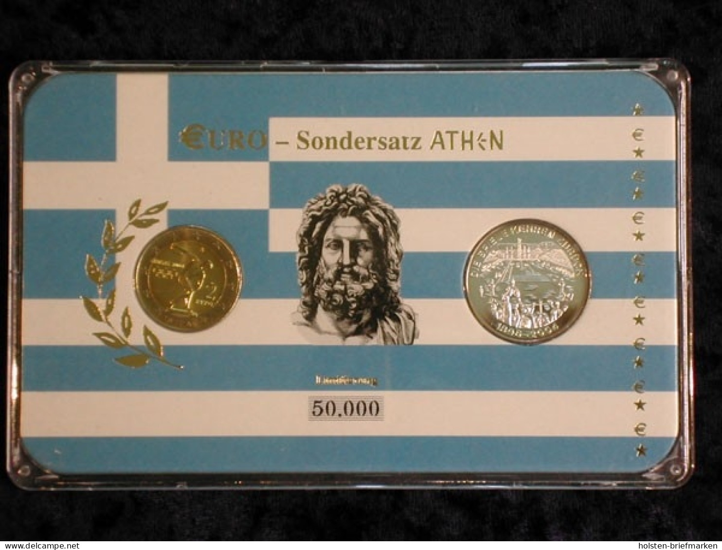 Griechenland, 2 Euro Sondersatz Athen Mit Medaille - Grèce