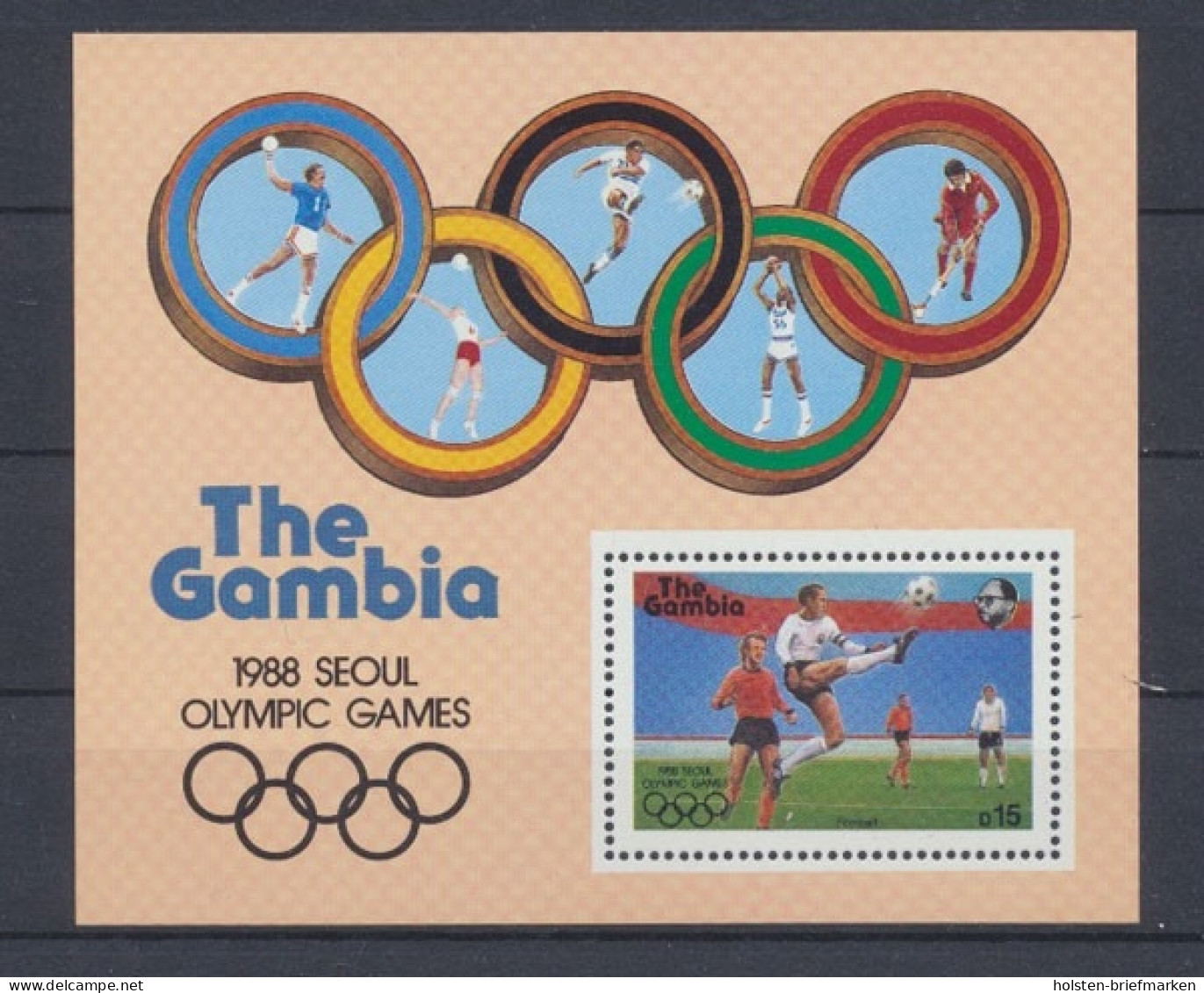 Gambia, MiNr. Block 38, Postfrisch - Gambie (1965-...)