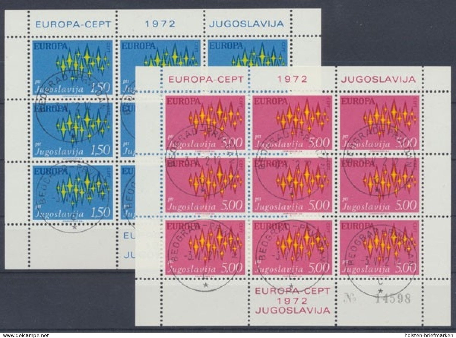 Jugoslawien, Michel Nr. 1457-1458 KB, Gestempelt - Other & Unclassified