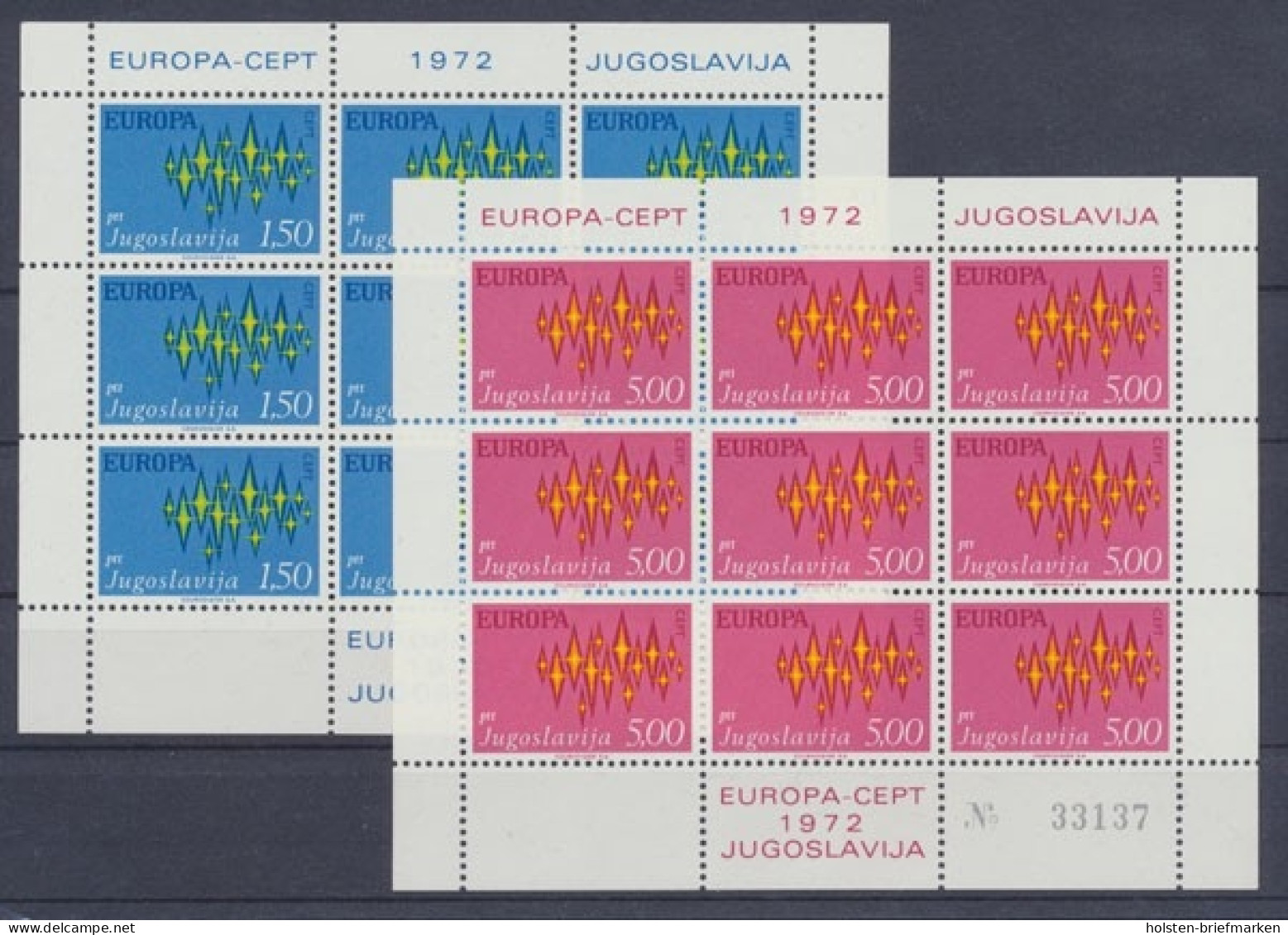 Jugoslawien, Michel Nr. 1457-1458 KB, Postfrisch - Sonstige & Ohne Zuordnung