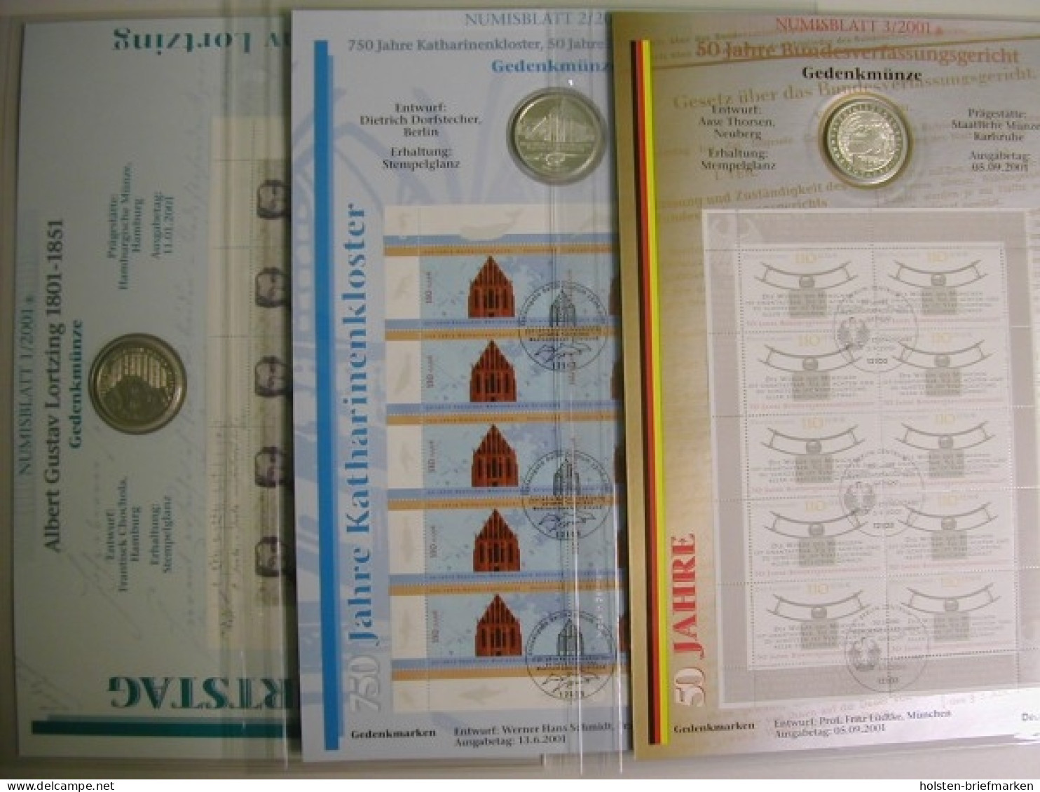 BRD Numisblätter, Kompletter Jahrgang 2001 - Altri & Non Classificati