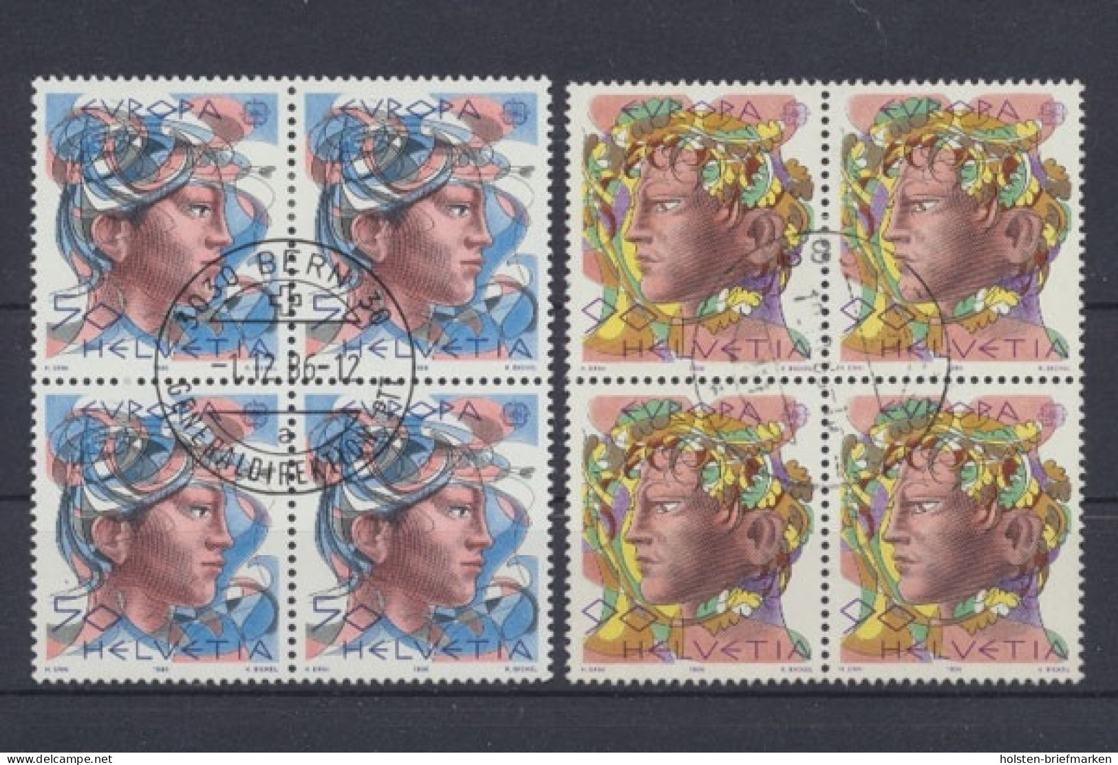 Schweiz, Michel Nr. 1315-1316 (4), Gestempelt - 1986