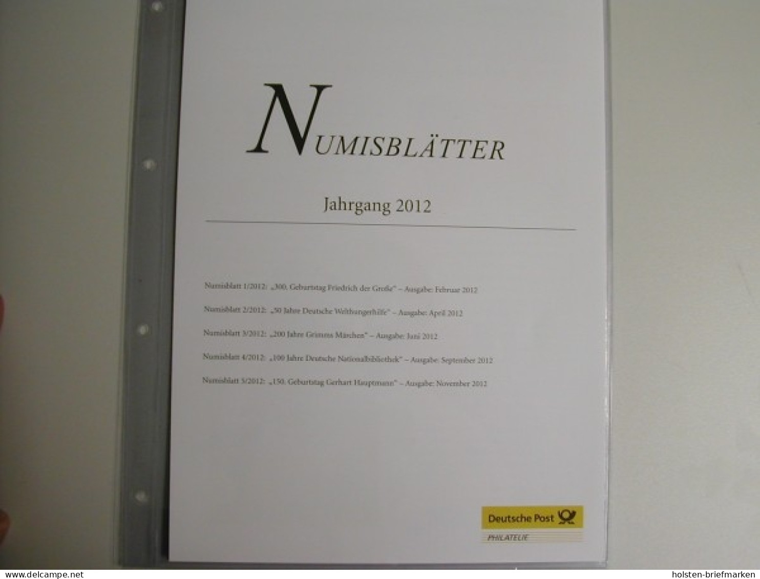 Inhaltsverzeichnis Und Beschreibungsblätter Zum Jahrgang 2012 - Altri & Non Classificati