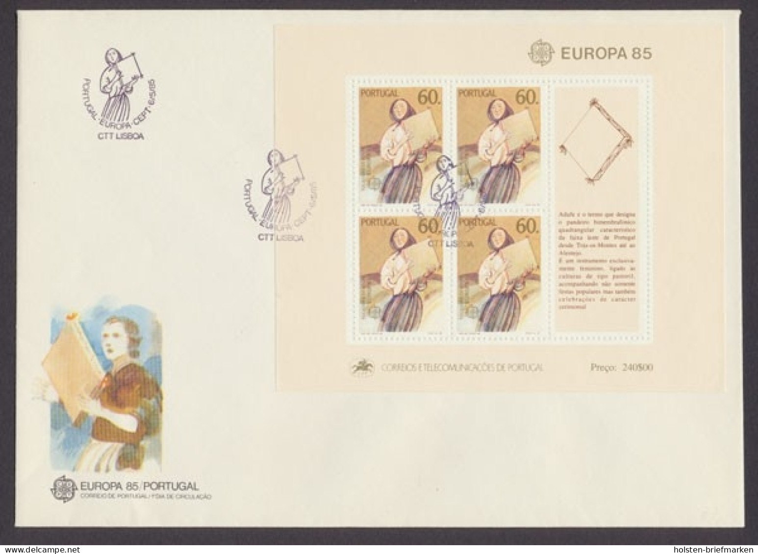 Portugal, Michel Nr. Block 47, FDC - Otros & Sin Clasificación