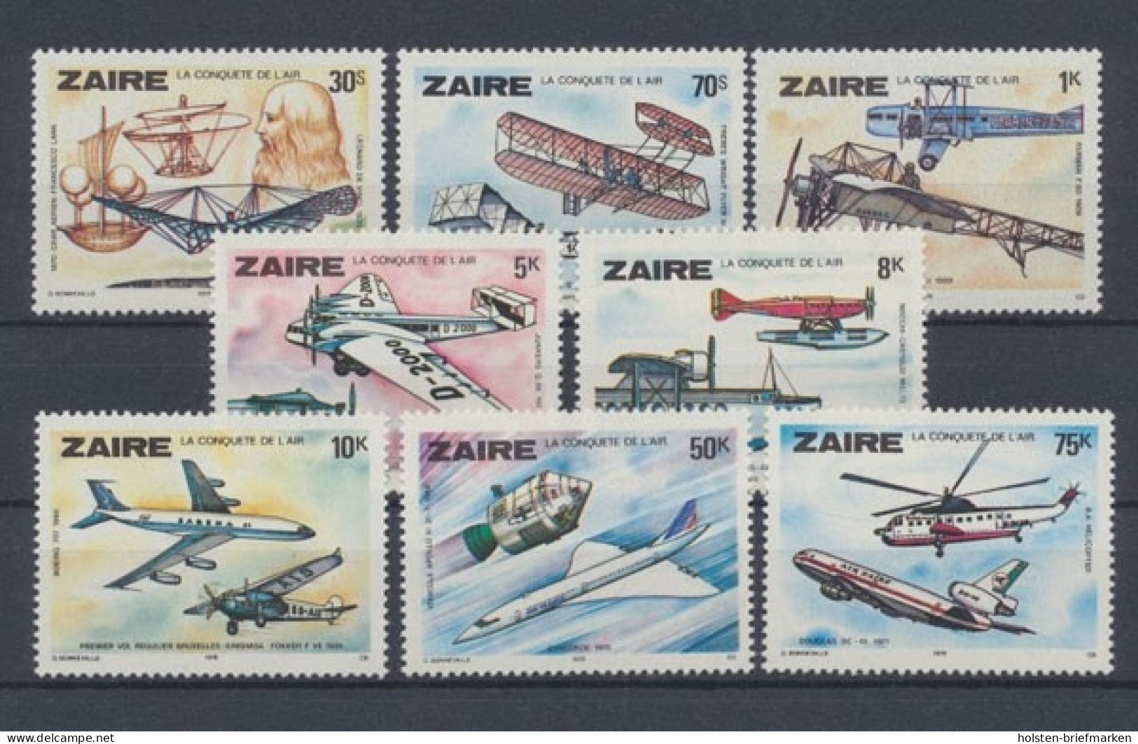 Kongo (Zaire), MiNr. 580-587, Postfrisch - Other & Unclassified