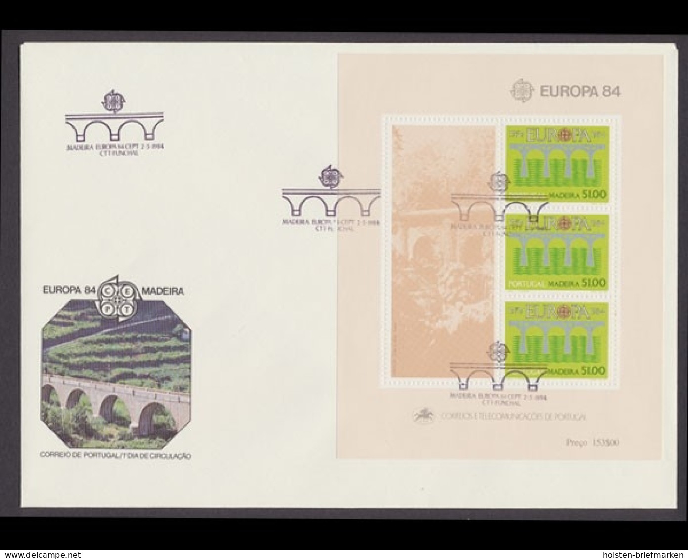 Madeira, Michel Nr. Block 5, FDC - Otros & Sin Clasificación