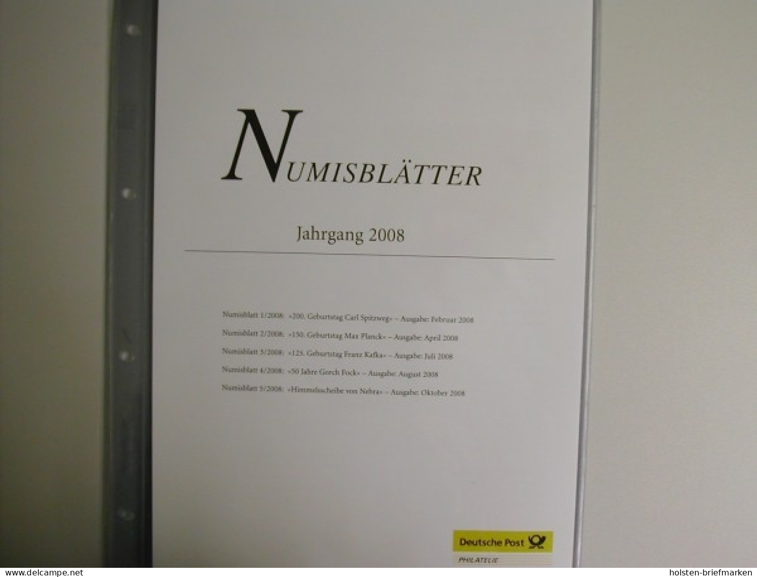 Inhaltsverzeichnis Und Beschreibungsblätter Zum Jahrgang 2008 - Altri & Non Classificati