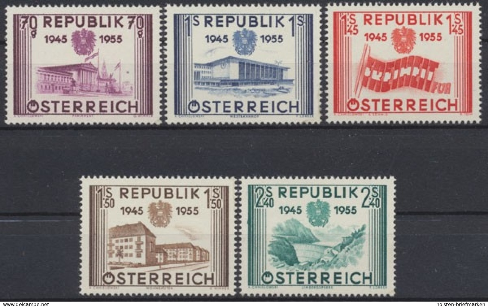 Österreich, MiNr. 1012-1016, Postfrisch - Neufs