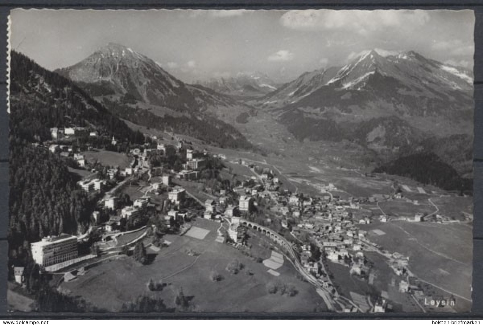 Leysin Bei Aigle, Blick Auf Den Ort - Autres & Non Classés