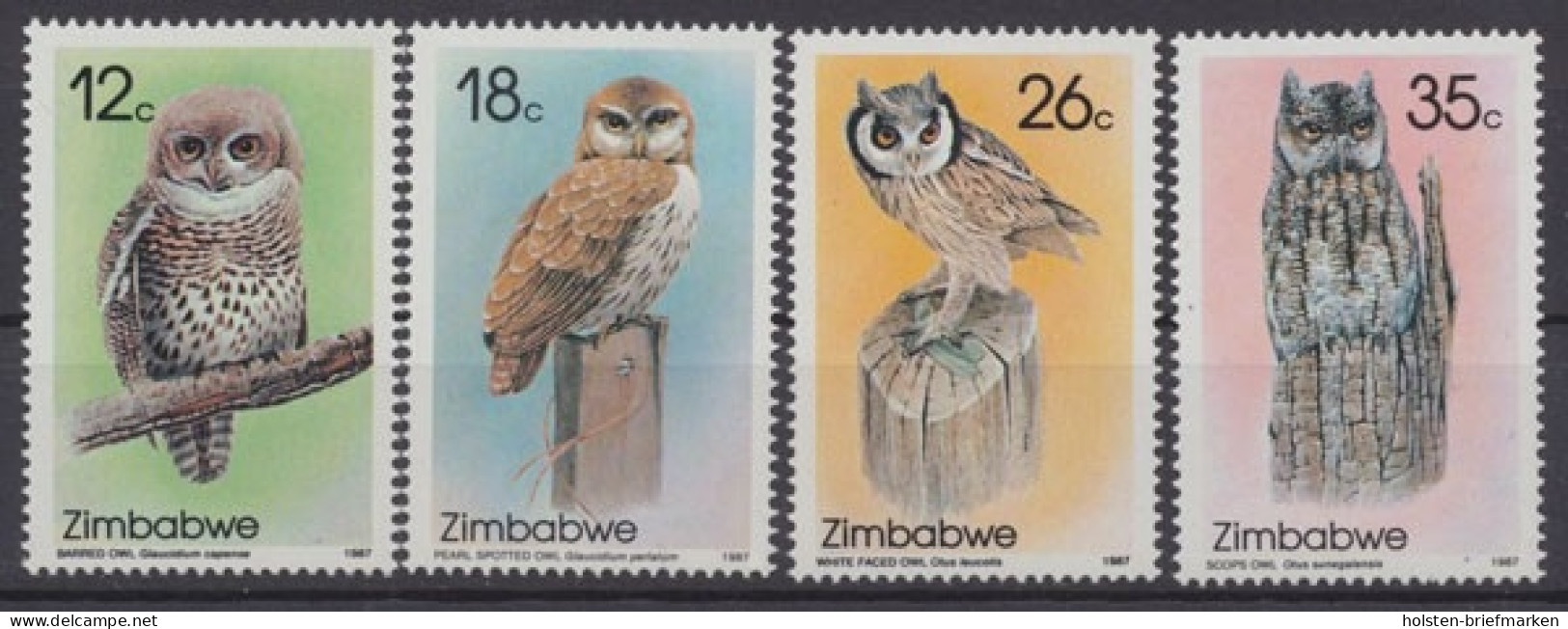 Simbabwe, Vögel, MiNr. 360-363, Postfrisch - Autres - Afrique
