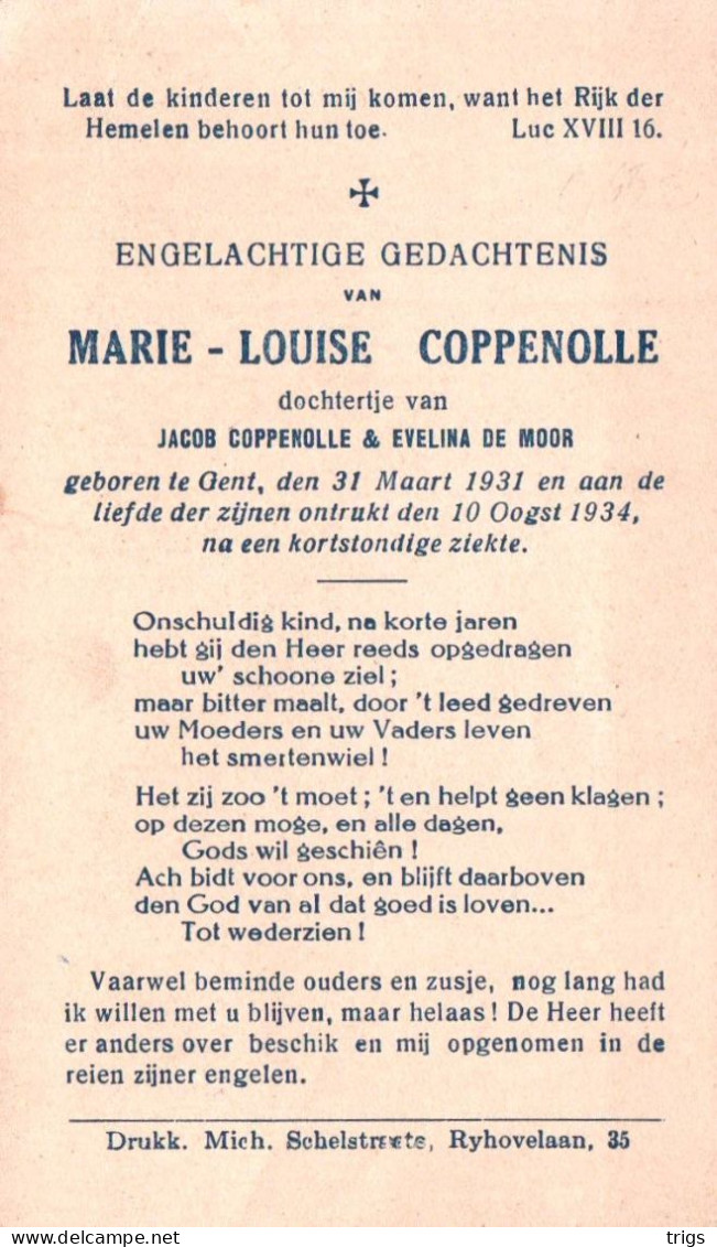 Marie Louise Coppenolle (1931-1934) - Andachtsbilder