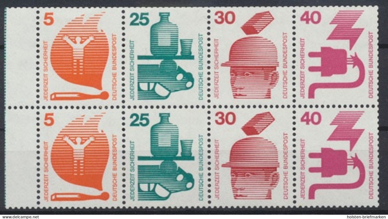 Deutschland (BRD), Michel Nr. H-Blatt 24 RLV II, Postfrisch/MNH - Se-Tenant