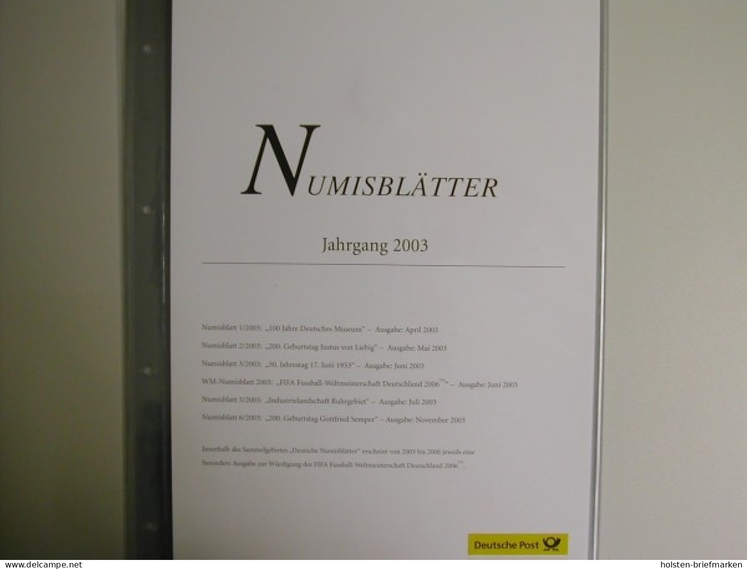 Inhaltsverzeichnis Und Beschreibungsblätter Zum Jahrgang 2003 - Other & Unclassified