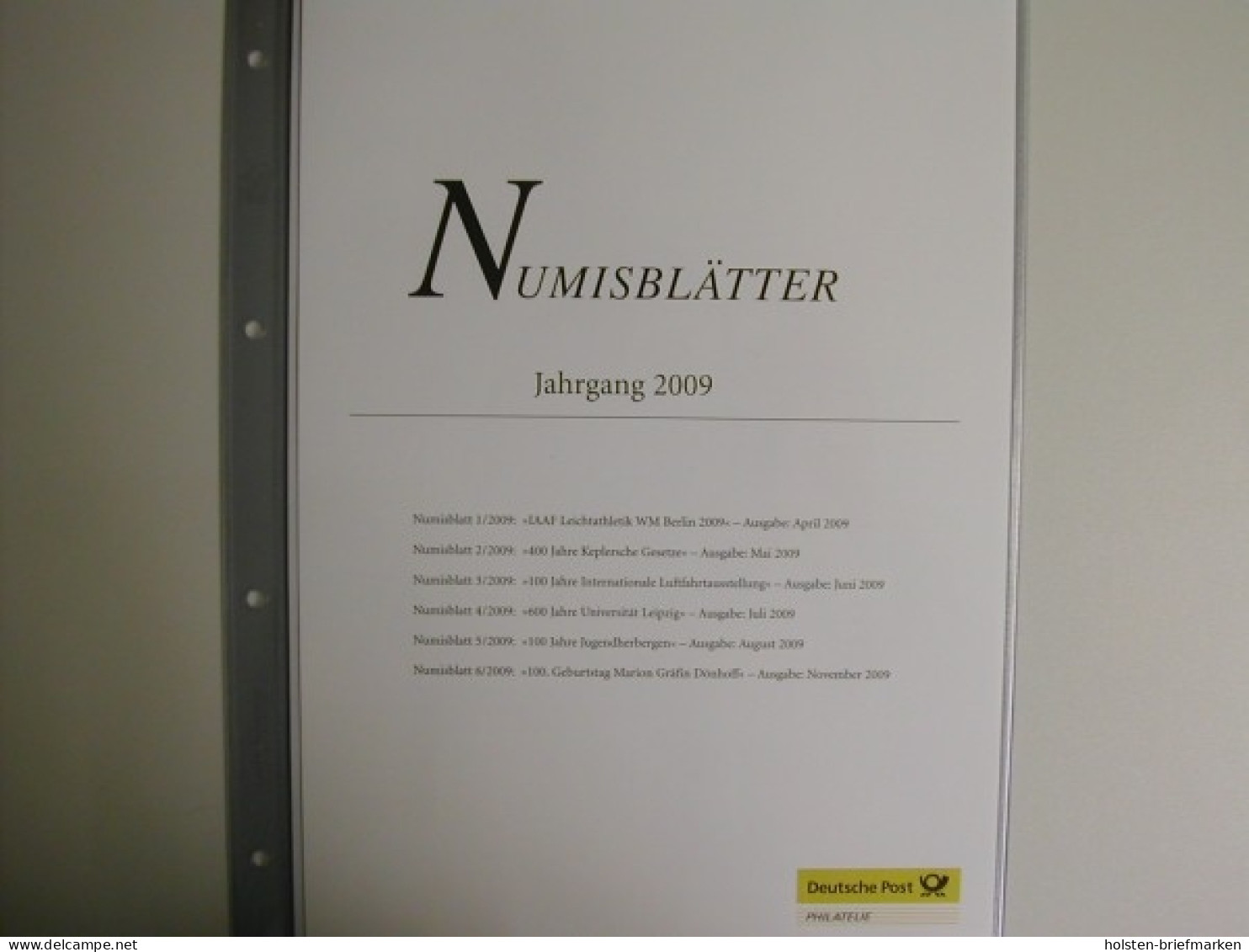 Inhaltsverzeichnis Und Beschreibungsblätter Zum Jahrgang 2009 - Autres & Non Classés