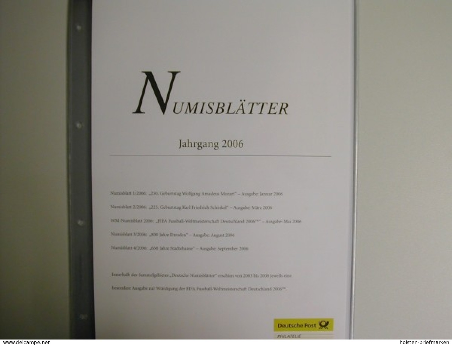 Inhaltsverzeichnis Und Beschreibungsblätter Zum Jahrgang 2006 - Andere & Zonder Classificatie