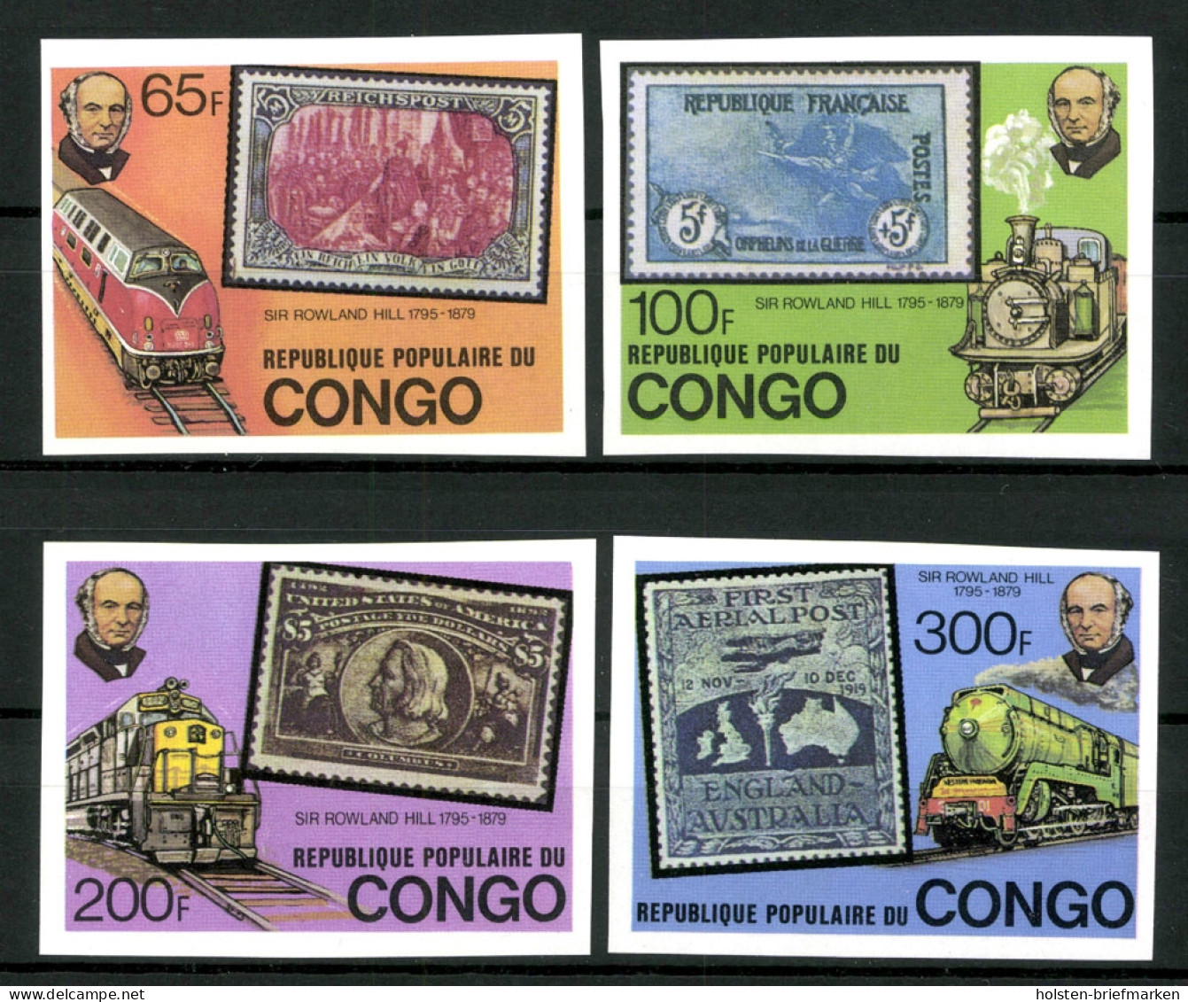 Kongo-Brazzaville, MiNr. 680-684 B, Postfrisch - Sonstige & Ohne Zuordnung