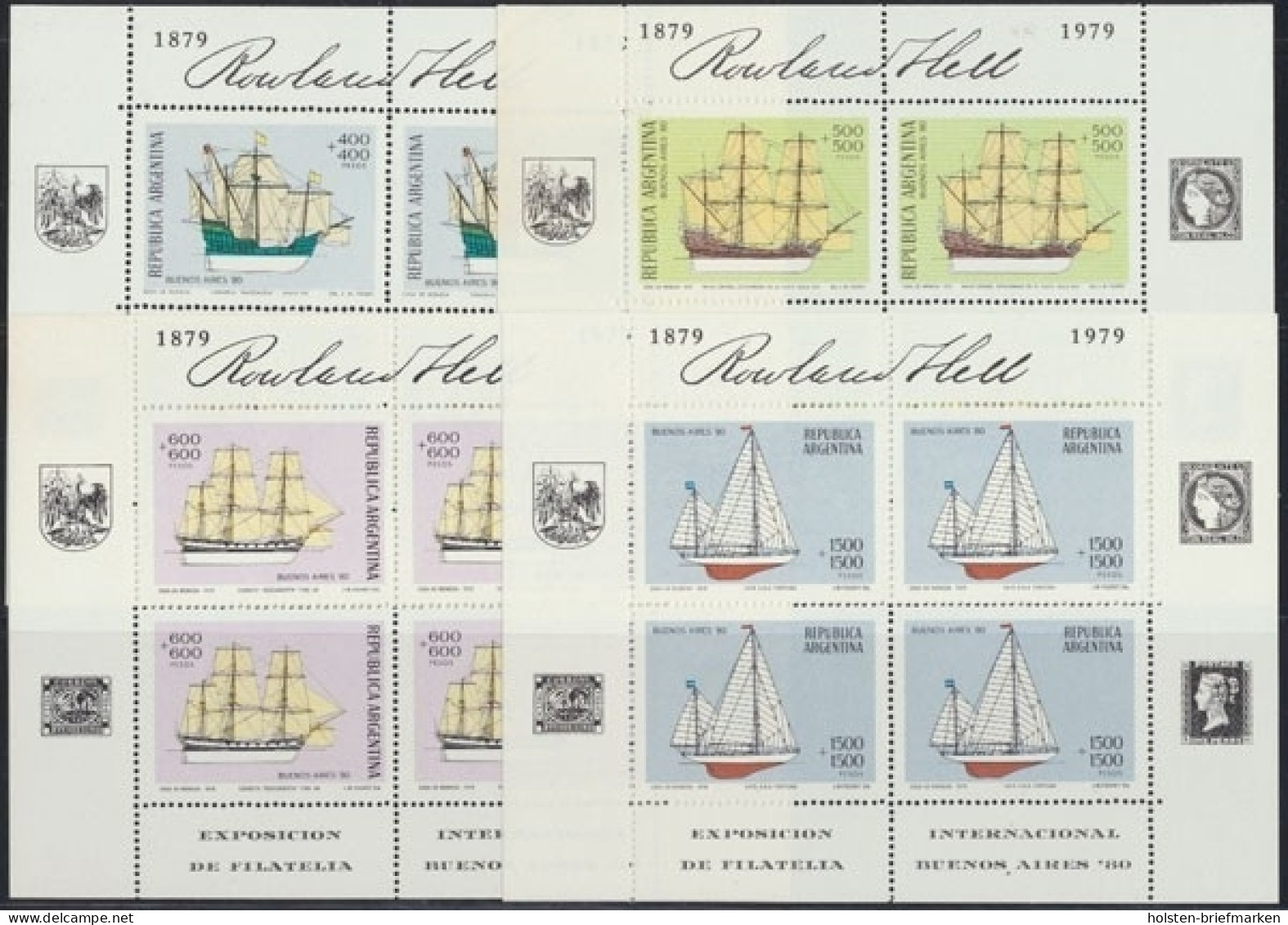 Argentinien, Schiffe, MiNr. 1405-1408 KB, Postfrisch - Sonstige & Ohne Zuordnung