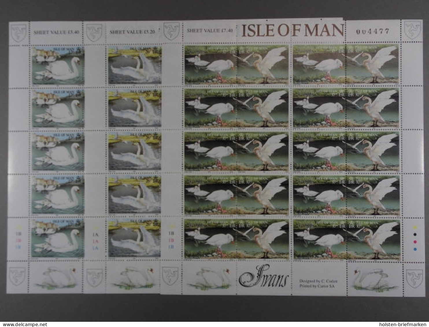GB - Insel Man, MiNr. 478-483 Zusammendruckbögen, Postfrisch - Isle Of Man