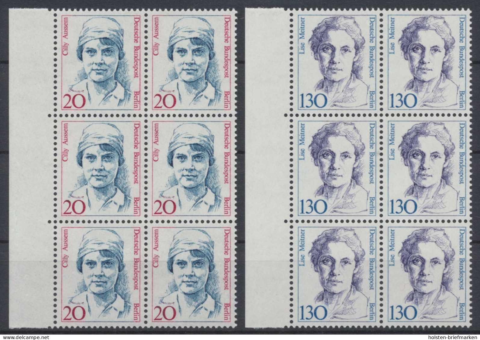 Berlin, MiNr. 811-812, 6er Bogenteile, Seitenrand Links, Postfrisch - Unused Stamps