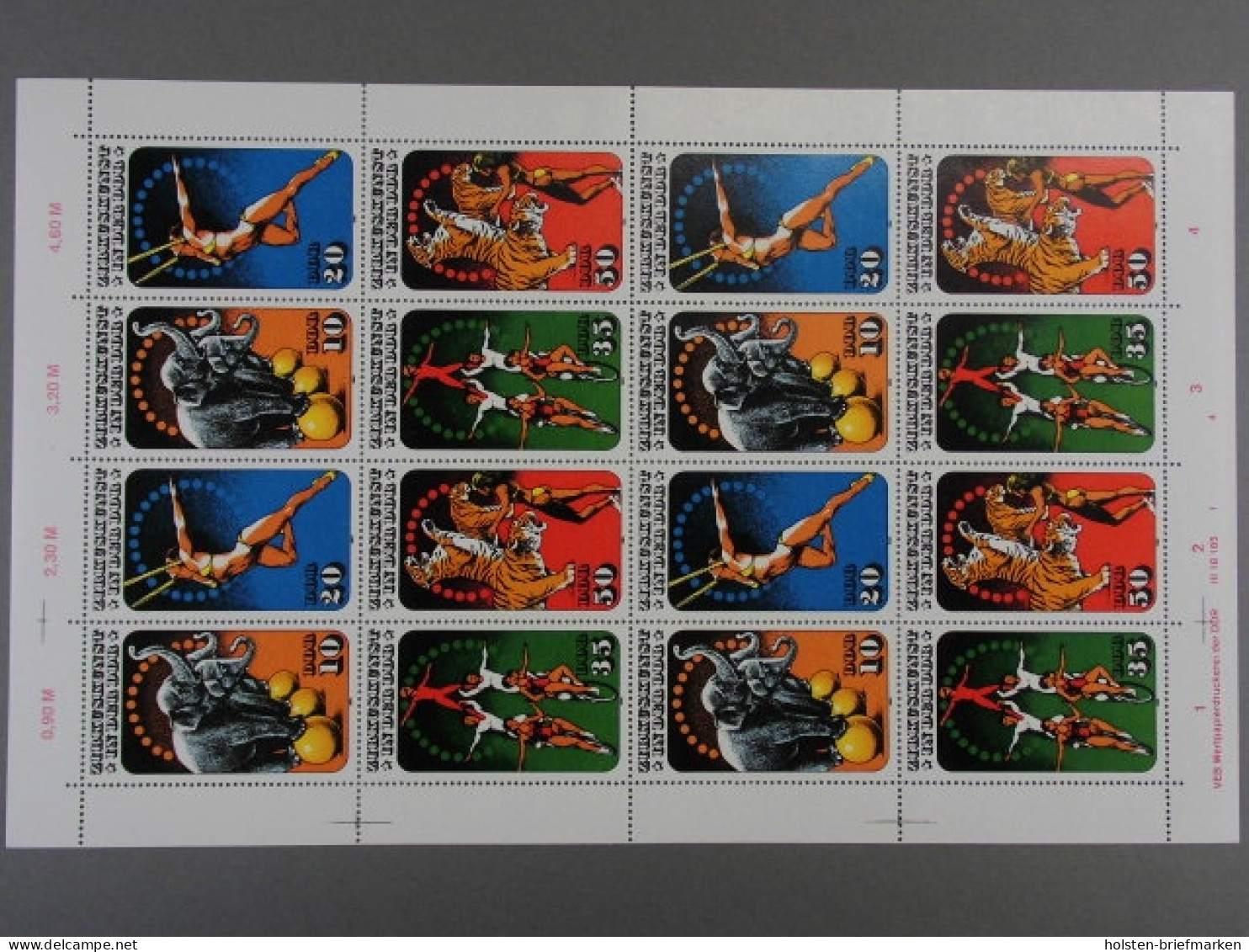 DDR, MiNr. 2983-2986 Kleinbogen Mit DV 1/4, Postfrisch - Unused Stamps