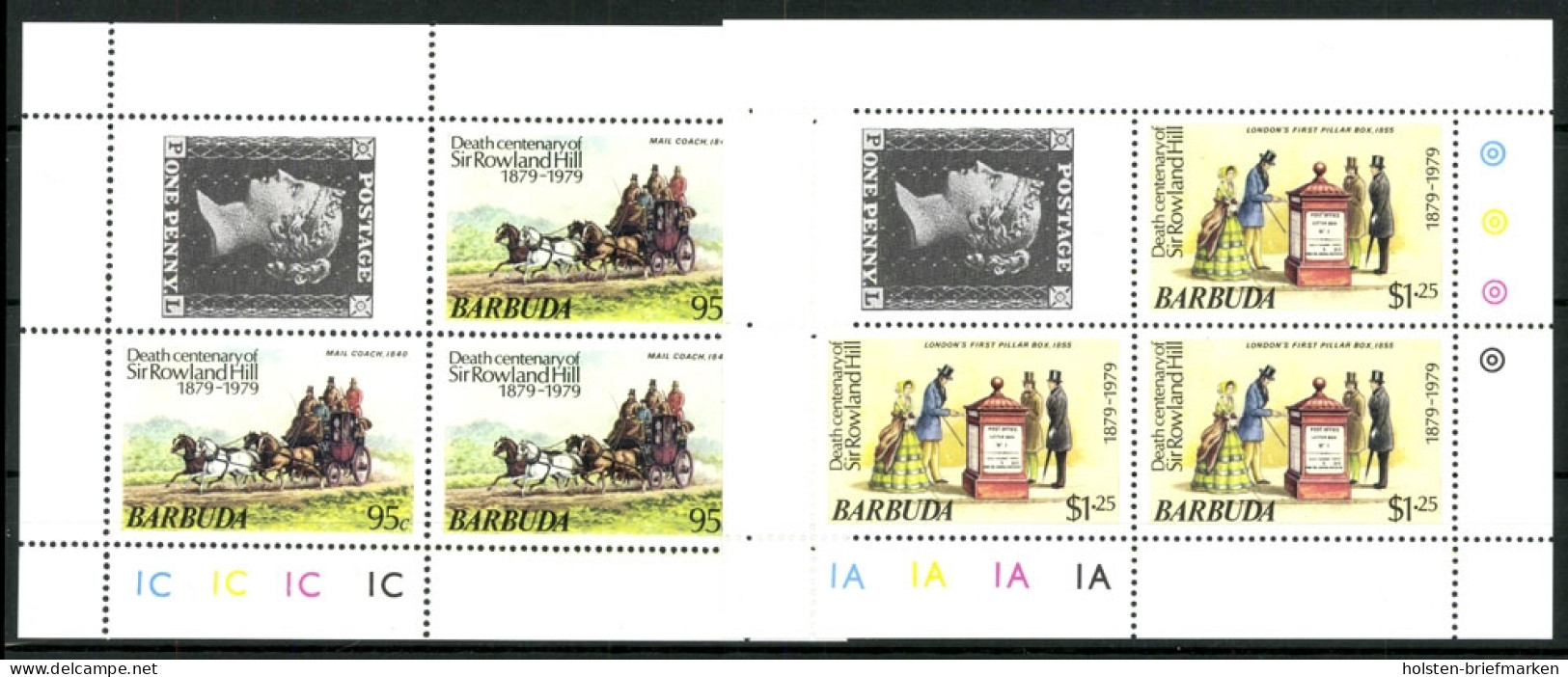 Antigua U. Barbuda, MiNr. 439-442 Kleinbögen, Postfrisch - Antigua And Barbuda (1981-...)