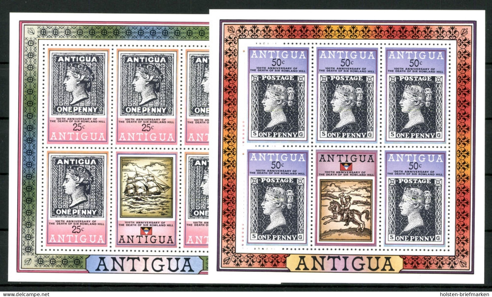 Antigua, MiNr. 529-532 Kleinbögen, Postfrisch - Antigua Und Barbuda (1981-...)