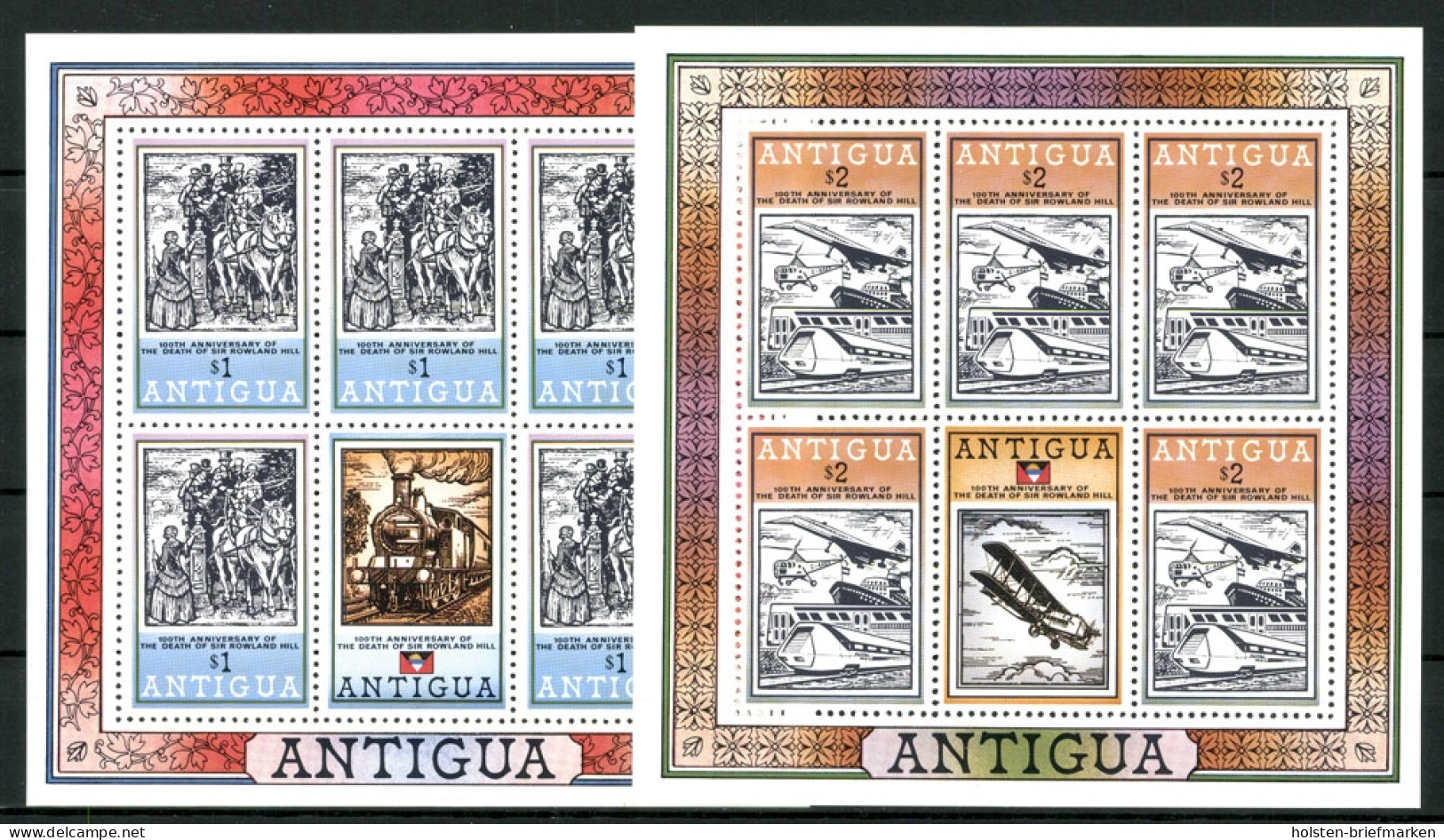 Antigua, MiNr. 529-532 Kleinbögen, Postfrisch - Antigua And Barbuda (1981-...)