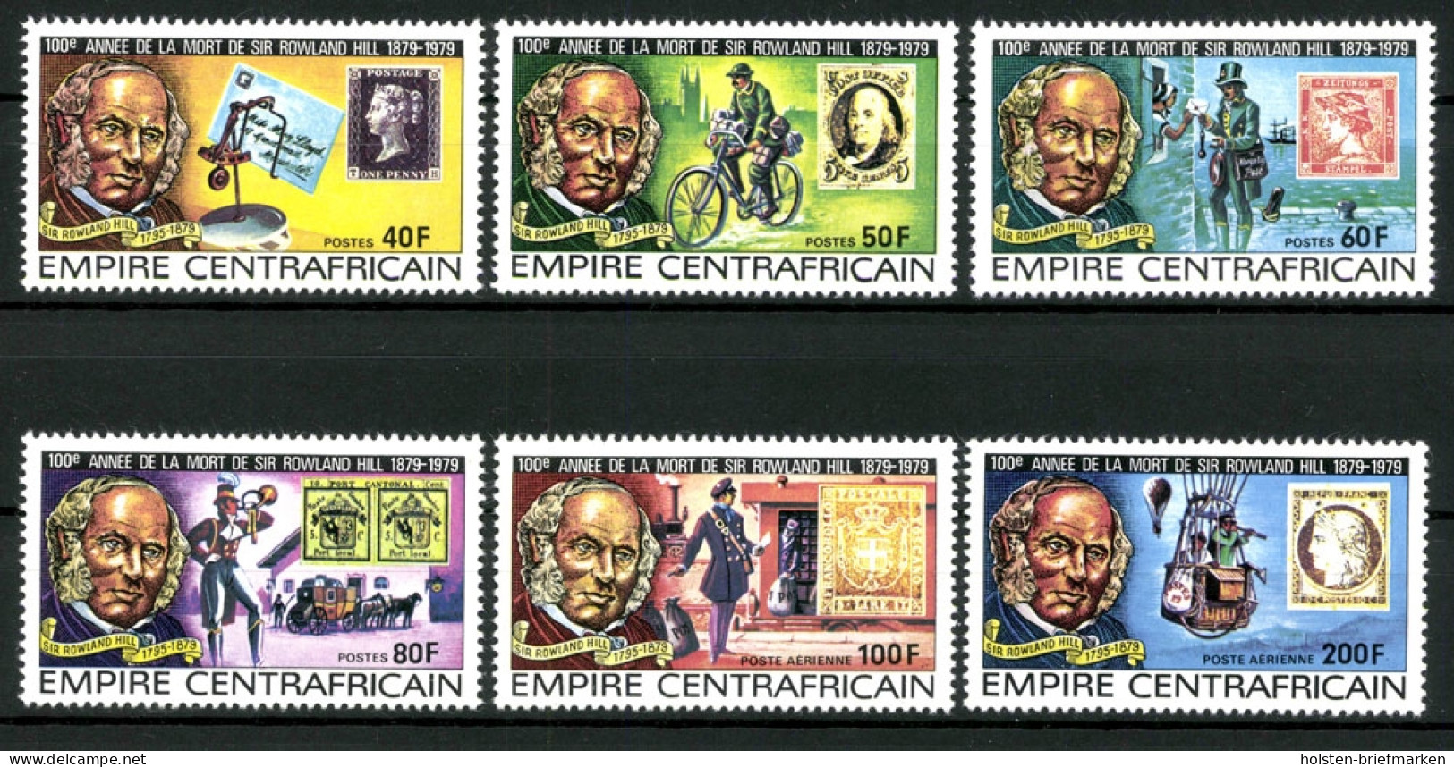 Zentralafrikanische Republik, MiNr. 591-596 A, Postfrisch - Centrafricaine (République)