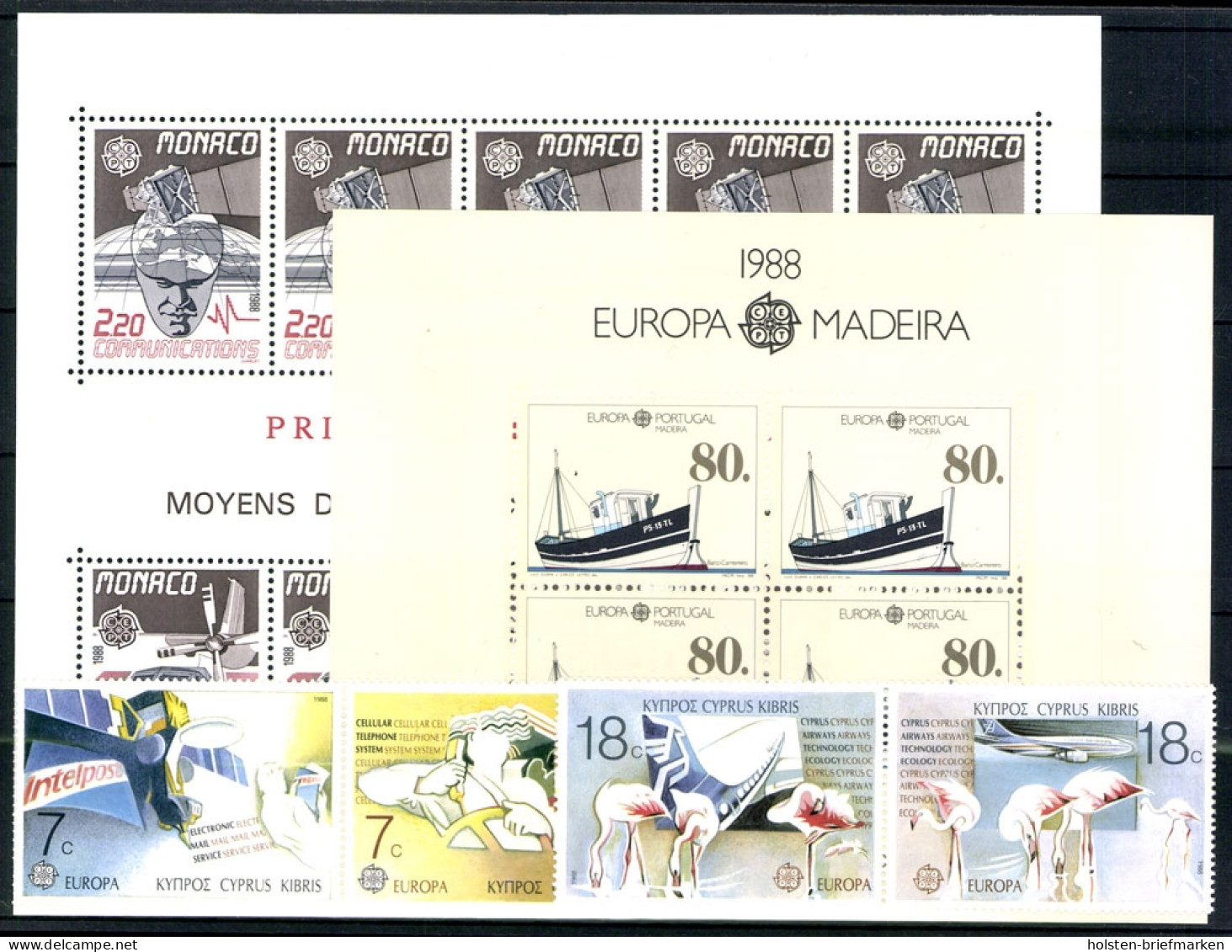 Europa Union (CEPT), Jahrgang 1988, 35 Länder, Postfrisch/MNH - 1988