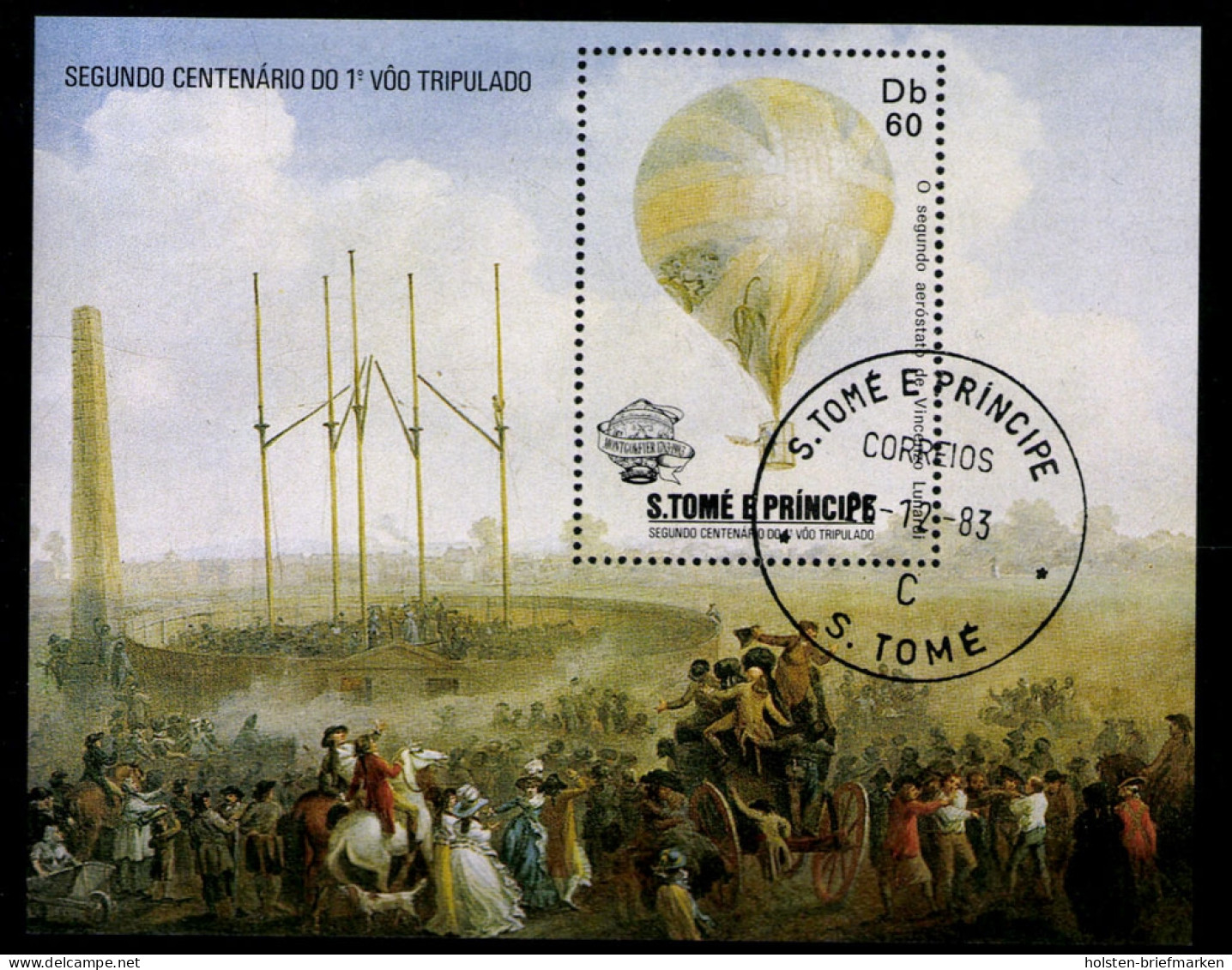 Sao Tome + Principe, MiNr. Block 127 A, Sonderstempel - Sao Tome And Principe