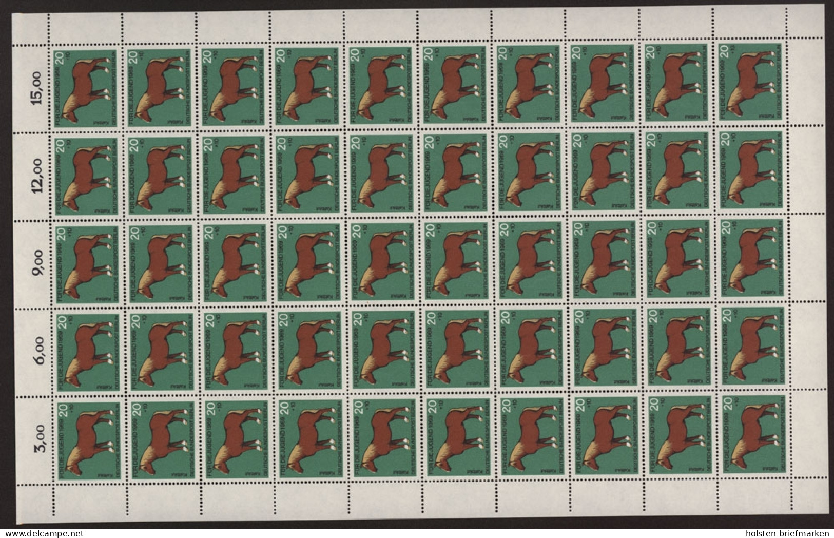 Berlin, MiNr. 327, 50er Bogen, Postfrisch - Unused Stamps