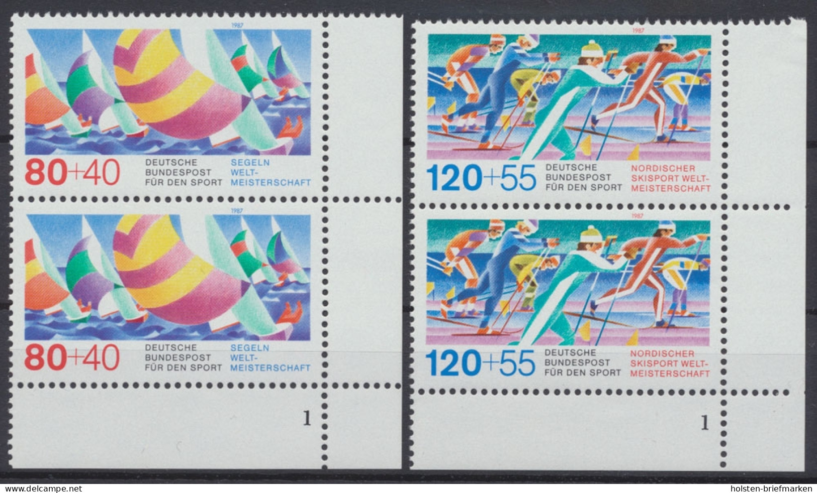 Deutschland (BRD), MiNr. 1310-1311, Senkr. Paare, FN 1, Postfrisch - Unused Stamps