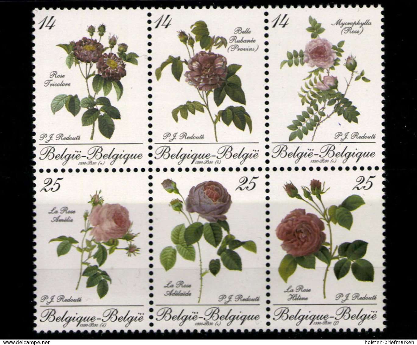 Belgien, Blumen, MiNr. 2422-2427, Postfrisch - Other & Unclassified