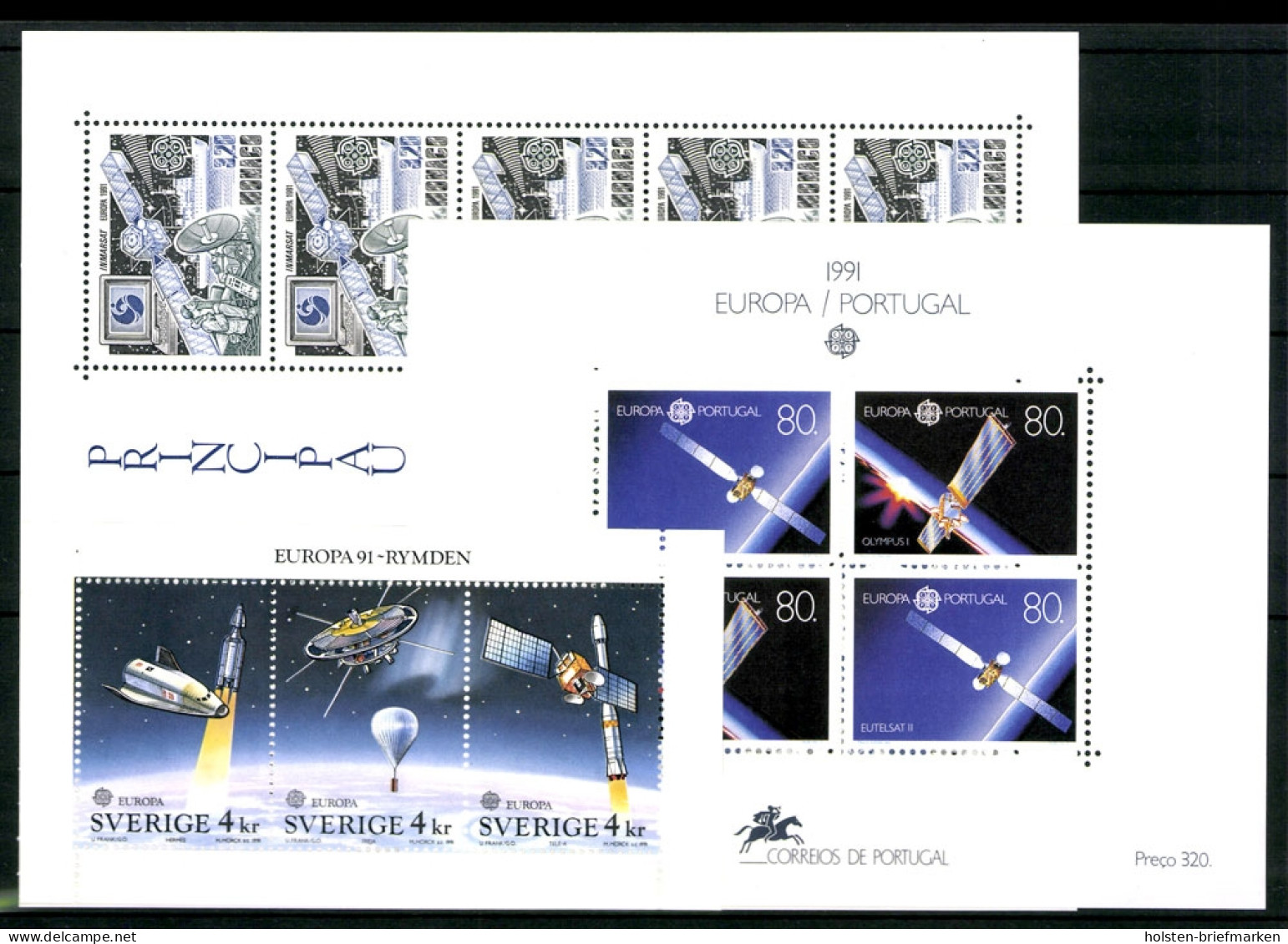 Europa Union (CEPT) Jahrgang 1991, 40 Länder, Postfrisch / MNH - 1991