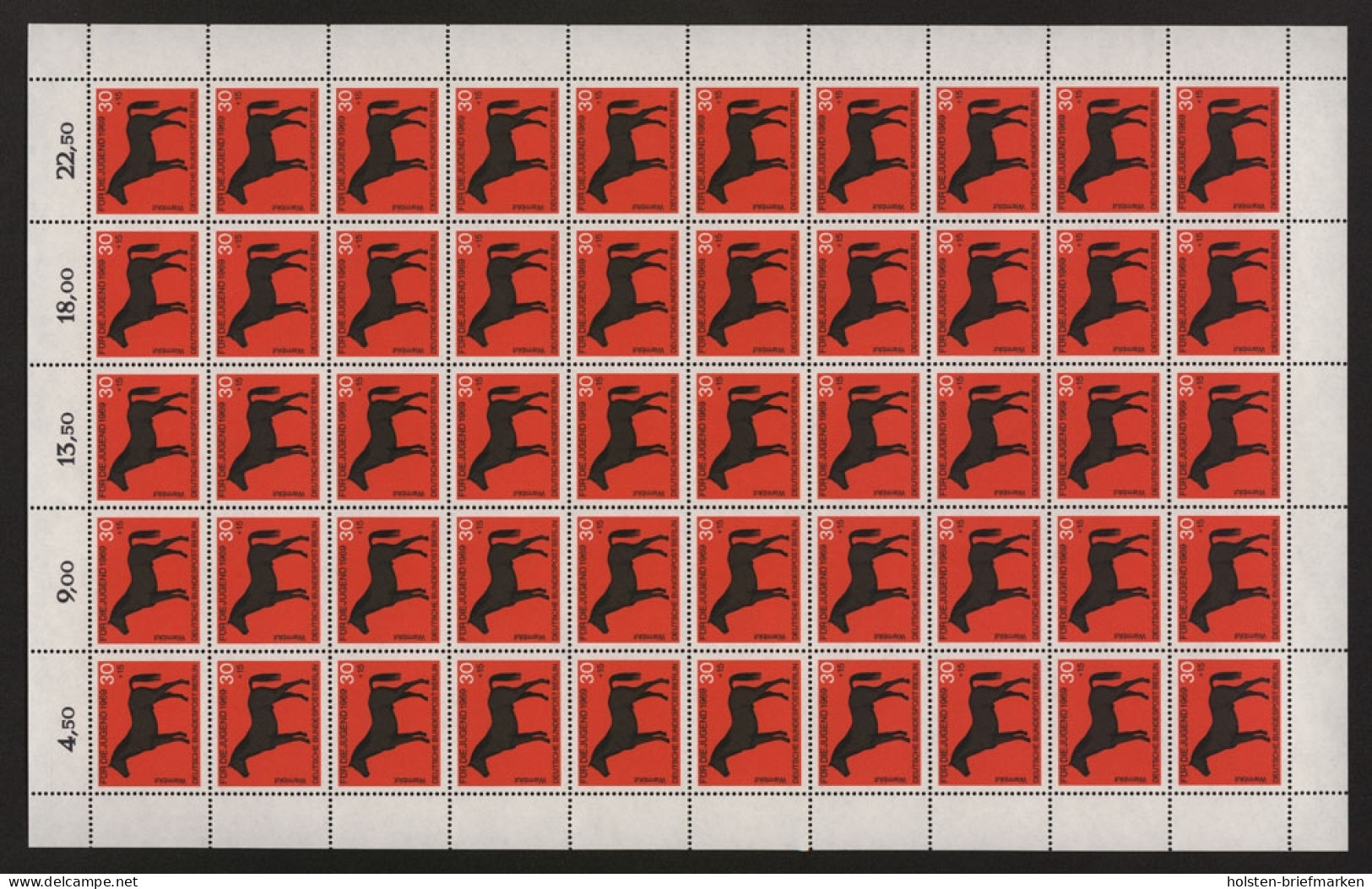 Berlin, MiNr. 328, 50er Bogen, Postfrisch - Unused Stamps