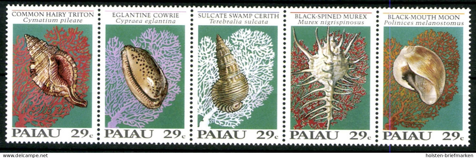 Palau, Fische / Meerestiere, MiNr. 520-524 ZD, Postfrisch - Palau