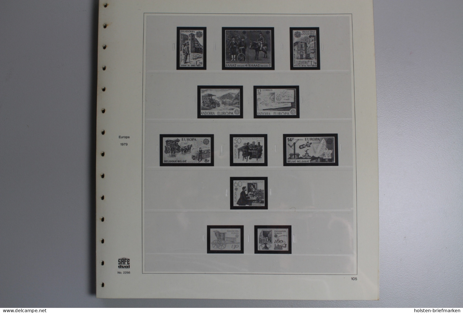 SAFE, Europa (CEPT) 1979-1982, Dual System - Vordruckblätter