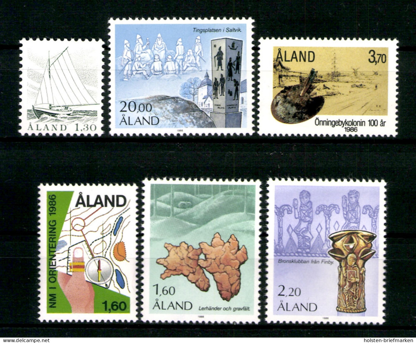 Aland, MiNr. 14-19, Jahrgang 1986, Postfrisch - Aland