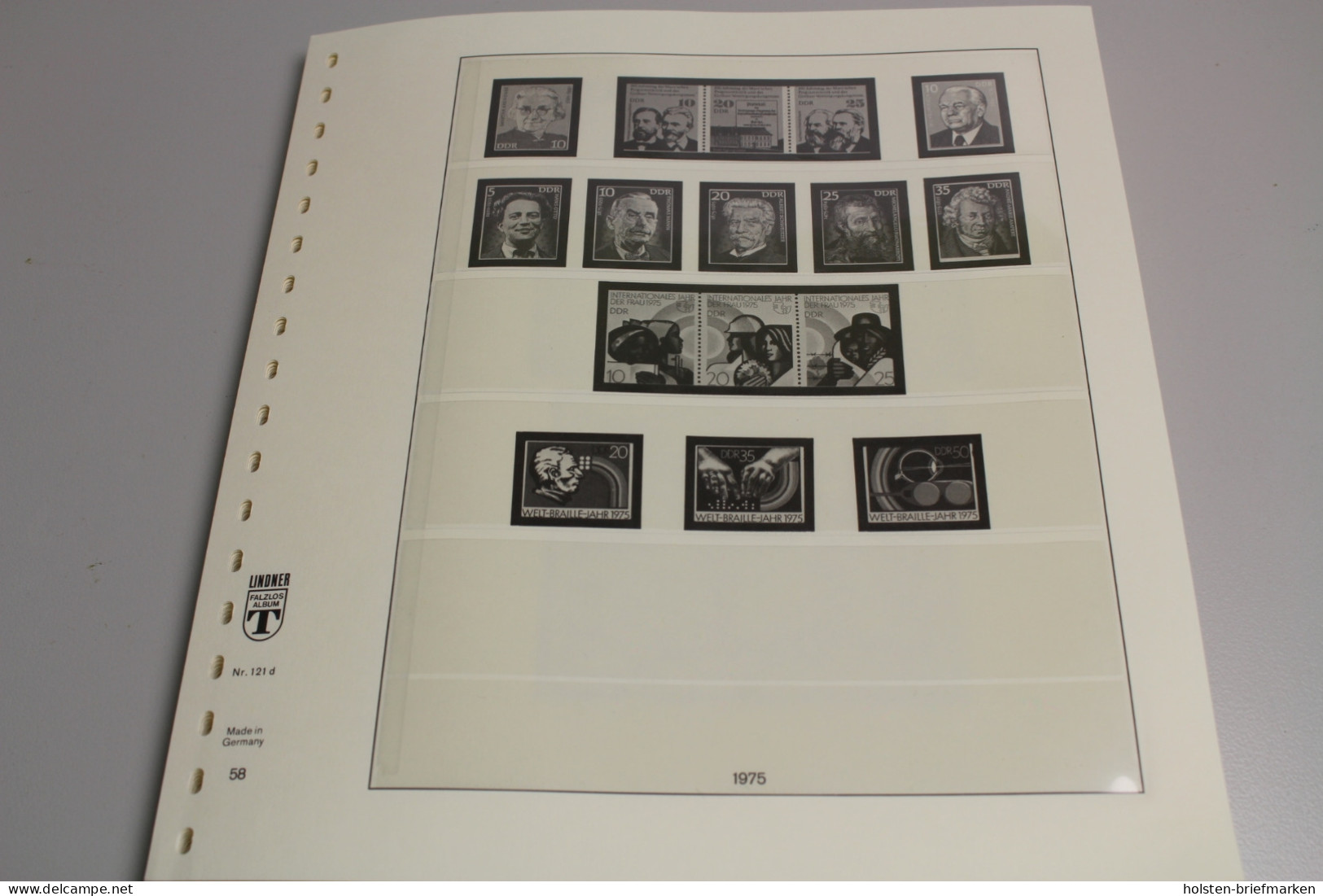 Lindner, DDR 1975-1979, T-System - Vordruckblätter