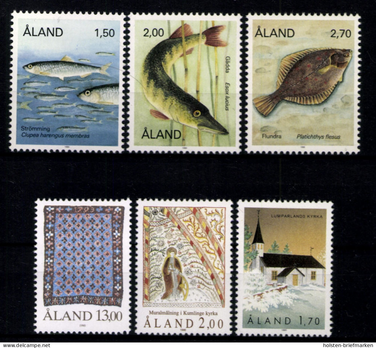 Aland, MiNr. 38-43, Jahrgang 1990, Postfrisch - Aland