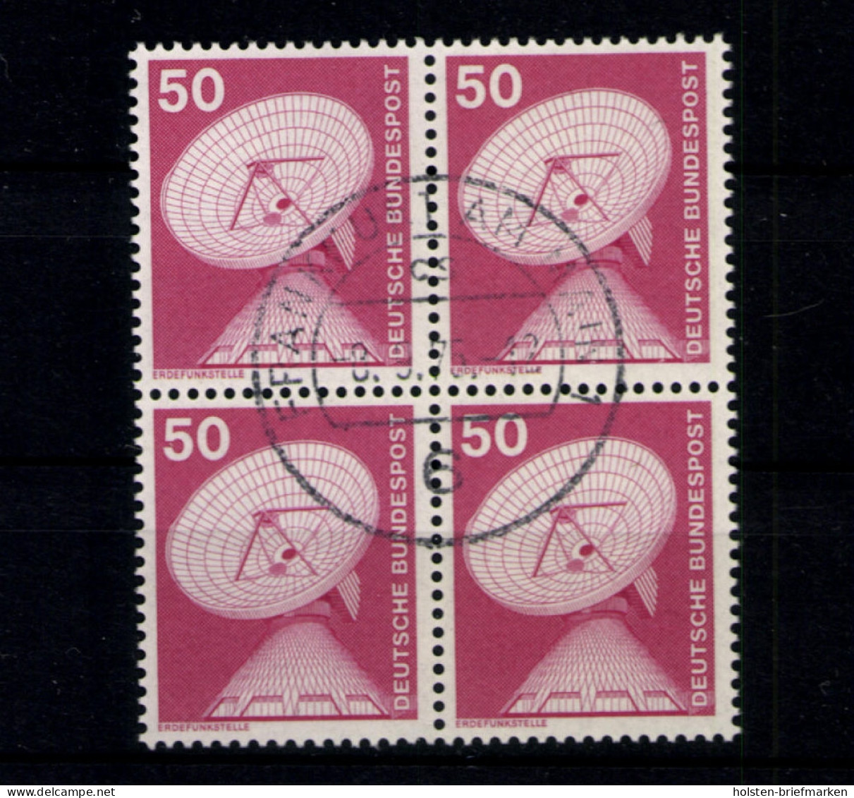 Deutschland (BRD), MiNr. 851, 4er Block, Gestempelt - Gebraucht