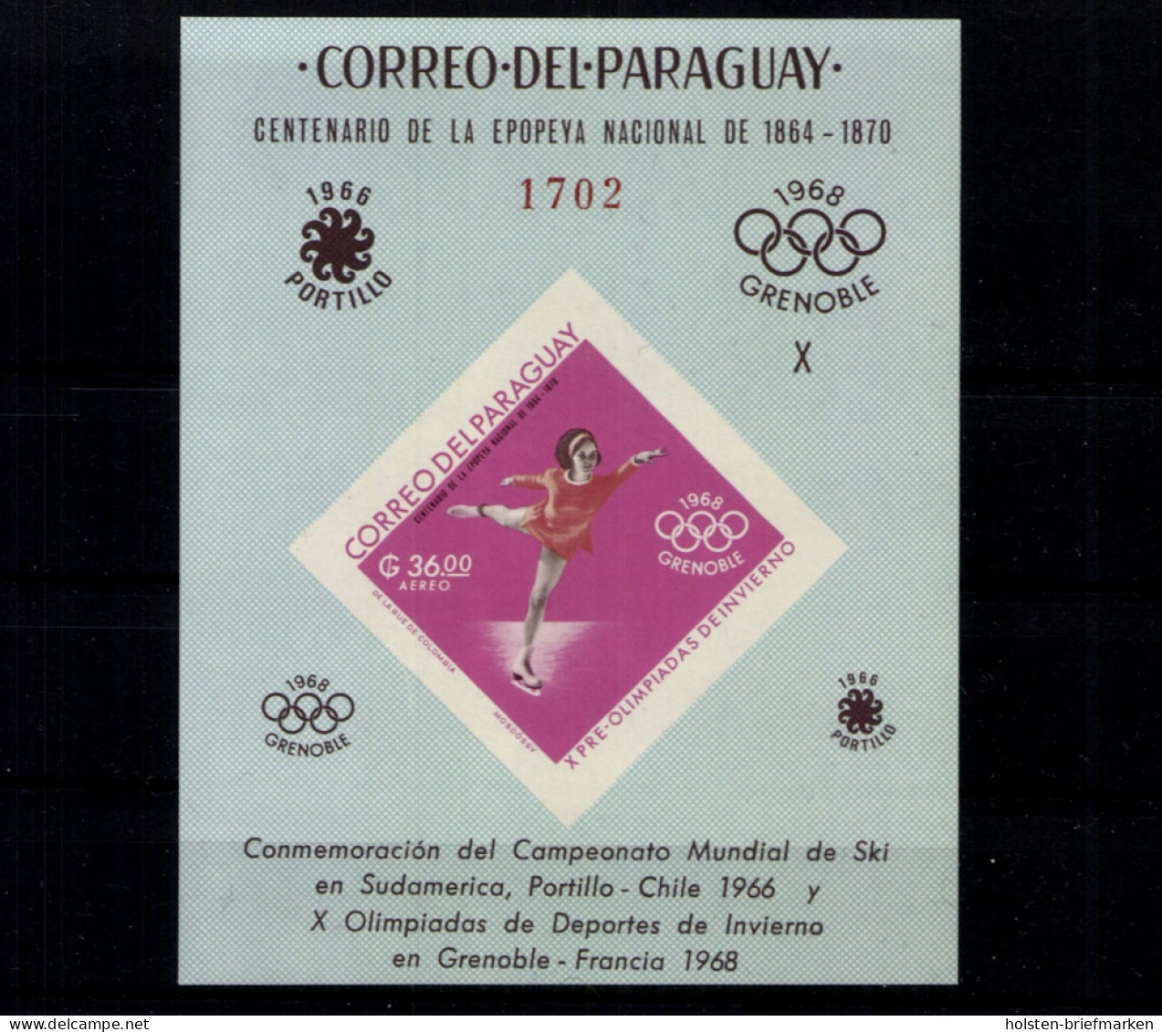 Paraguay, MiNr. Block 92, Postfrisch - Paraguay