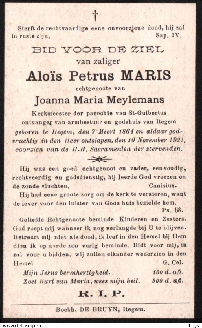 Aloïs Petrus Maris (1864-1921) - Images Religieuses