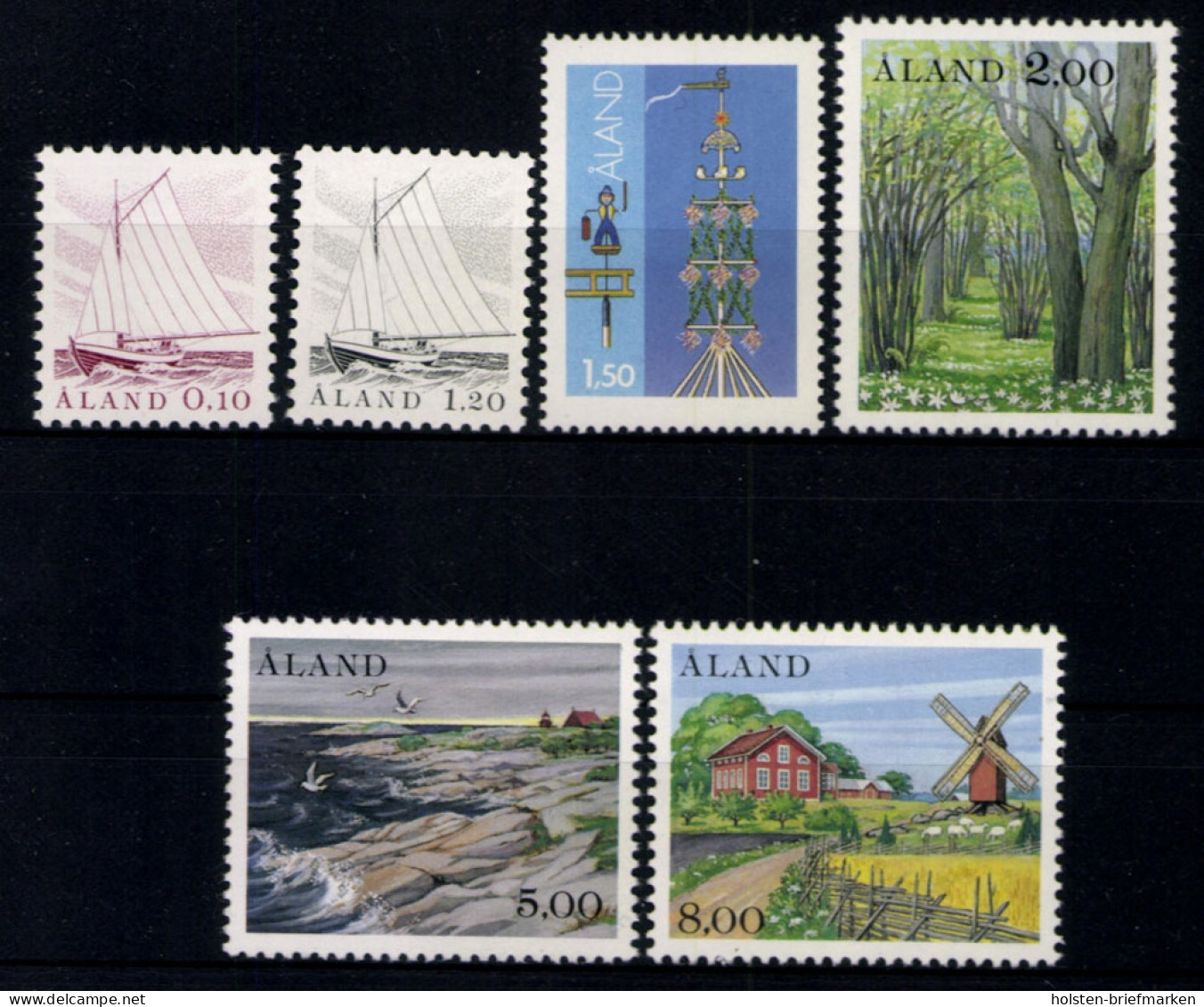 Aland, MiNr. 8-13, Jahrgang 1985, Postfrisch - Aland